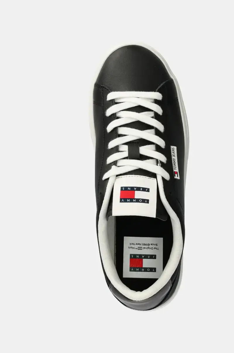 sneakers in pelle TJW CUPSOLE SNEAKER METALLIC Nero miniatura 4