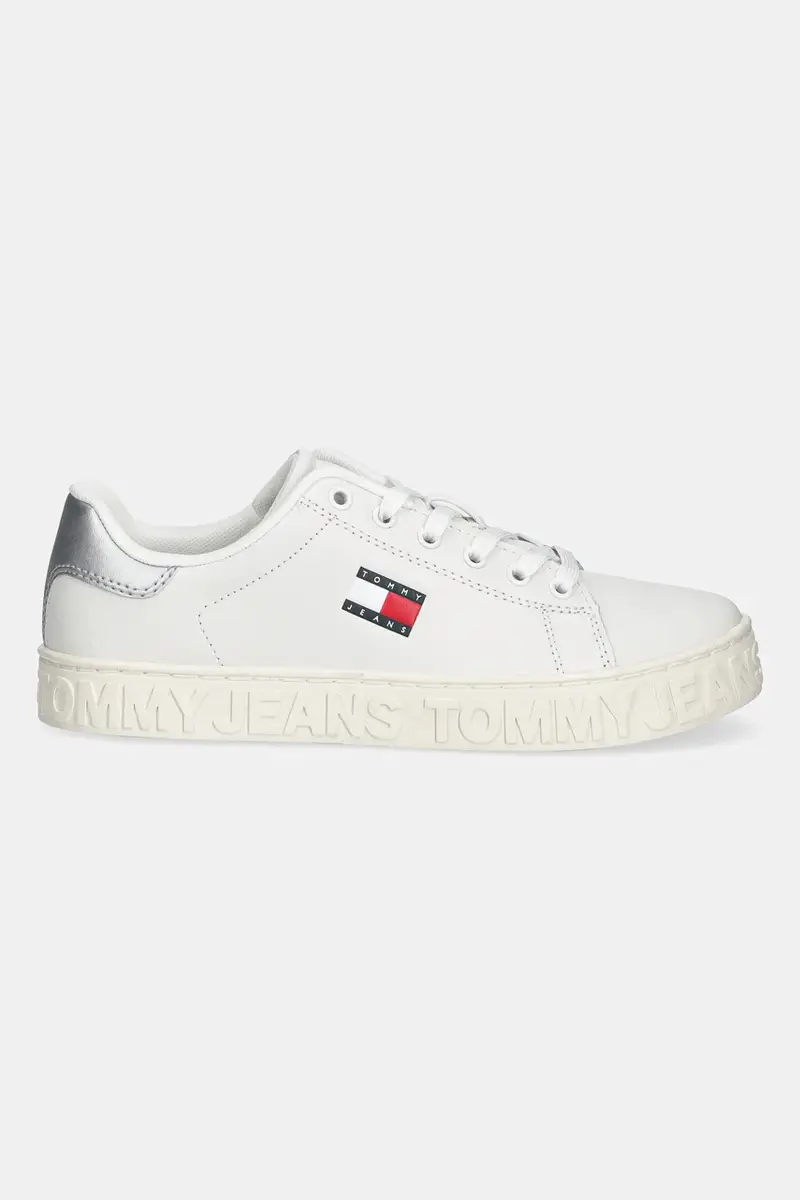 sneakers in pelle TJW LOGO SNEAKER ESS colore bianco EN0EN02703 miniatura 2