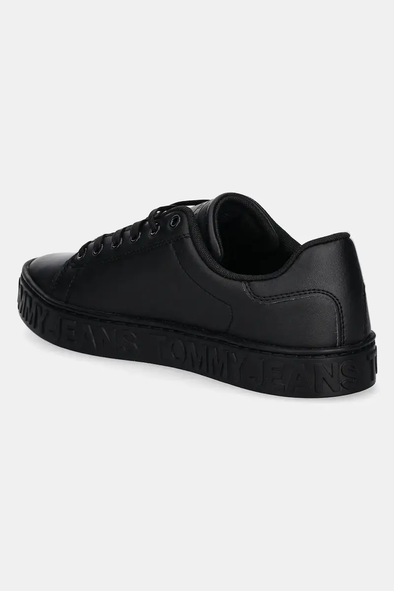 sneakers in pelle TJW LOGO SNEAKER ESS colore nero EN0EN02703 miniatura 3