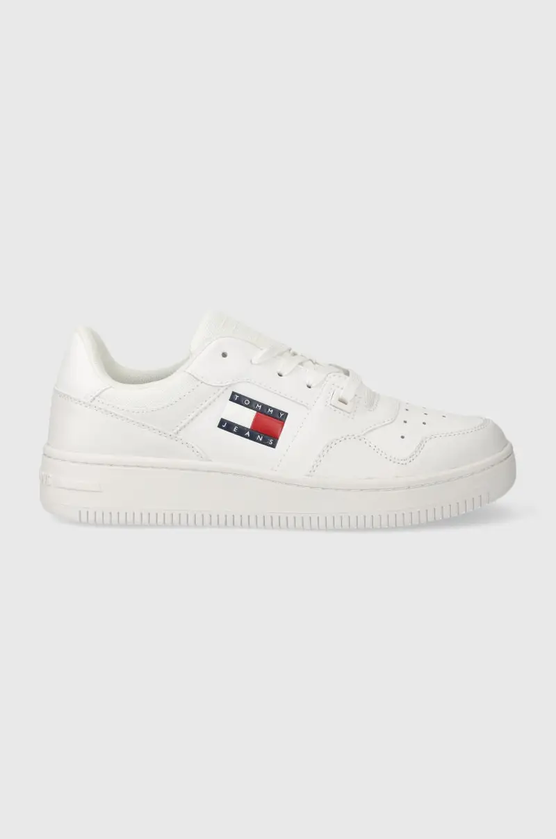 sneakers in pelle TJW RETRO BASKET ESS EN0EN02505 Bianco