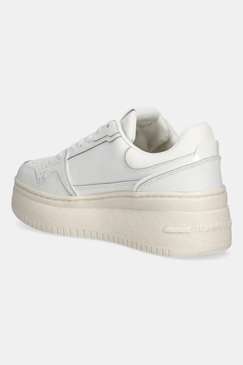 sneakers in pelle TJW RETRO BASKET FLATFORM donna colore bianco EN0EN02840 miniatura 3