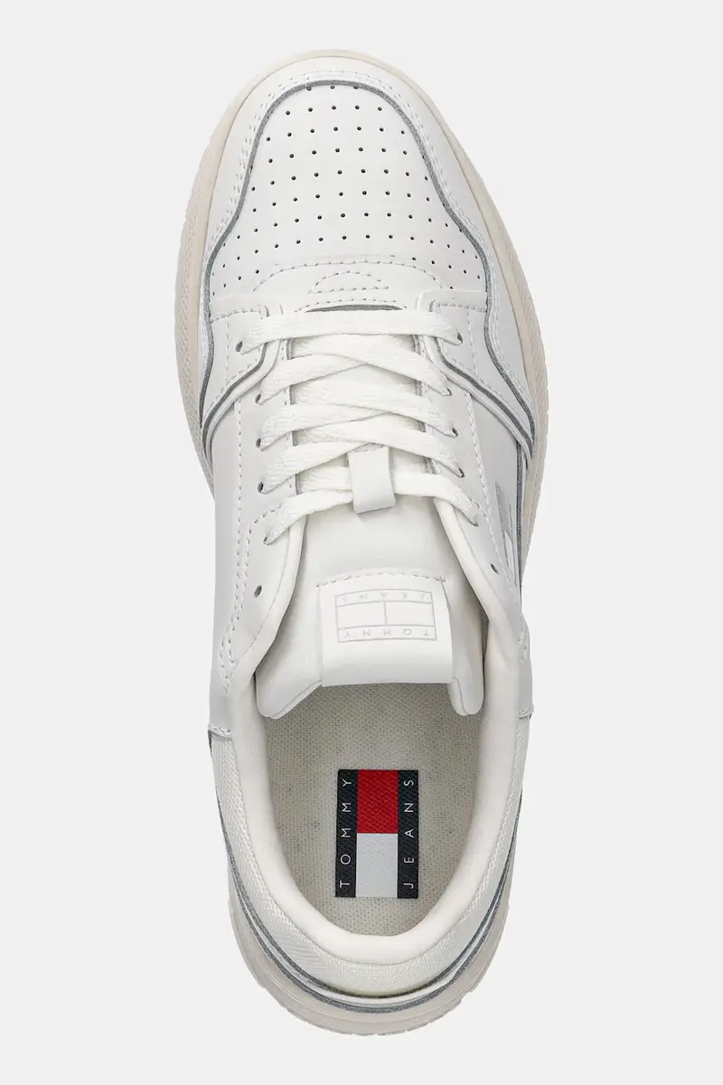 sneakers in pelle TJW RETRO BASKET FLATFORM donna colore bianco EN0EN02840 miniatura 4