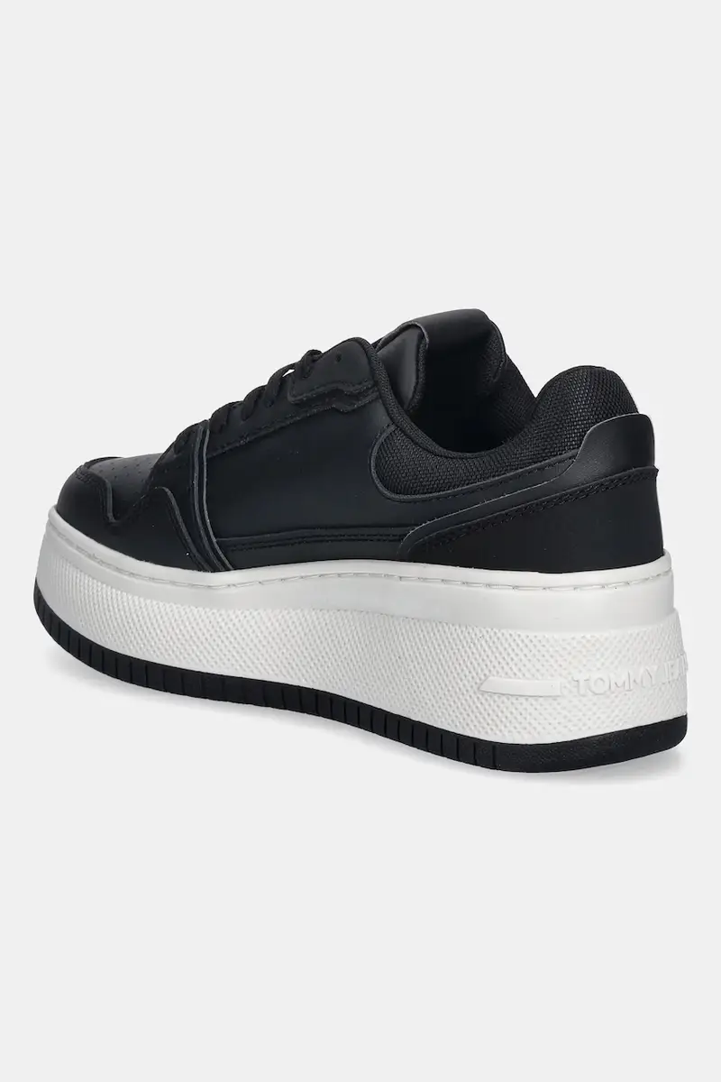 sneakers in pelle TJW RETRO BASKET FLATFORM donna colore nero EN0EN02860 miniatura 3