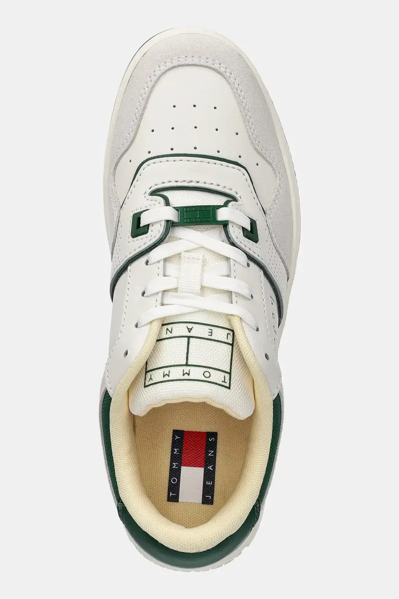 sneakers RETRO BASKET WASHED SUEDE donna colore beige EN0EN02773 miniatura 4