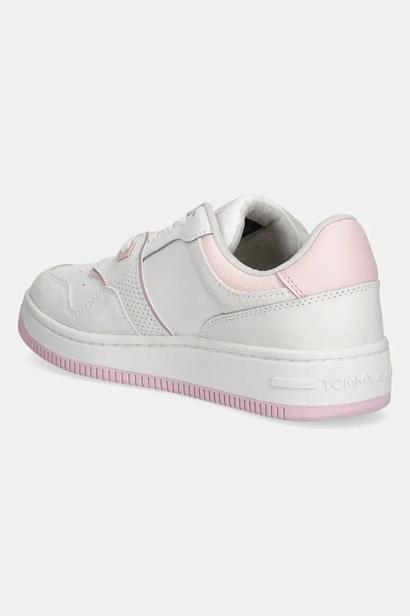 sneakers RETRO BASKET WASHED SUEDE donna colore rosa EN0EN02773 Bianco miniatura 3