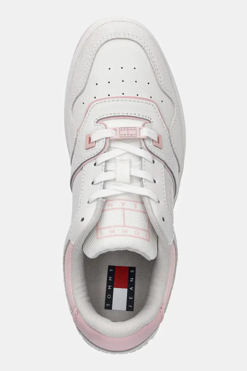 sneakers RETRO BASKET WASHED SUEDE donna colore rosa EN0EN02773 Bianco miniatura 4