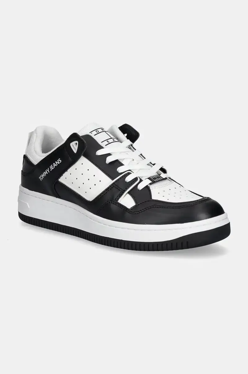 sneakers TJM BASKET RETRO CUPSOLE WL colore nero EM0EM01464 Bianco