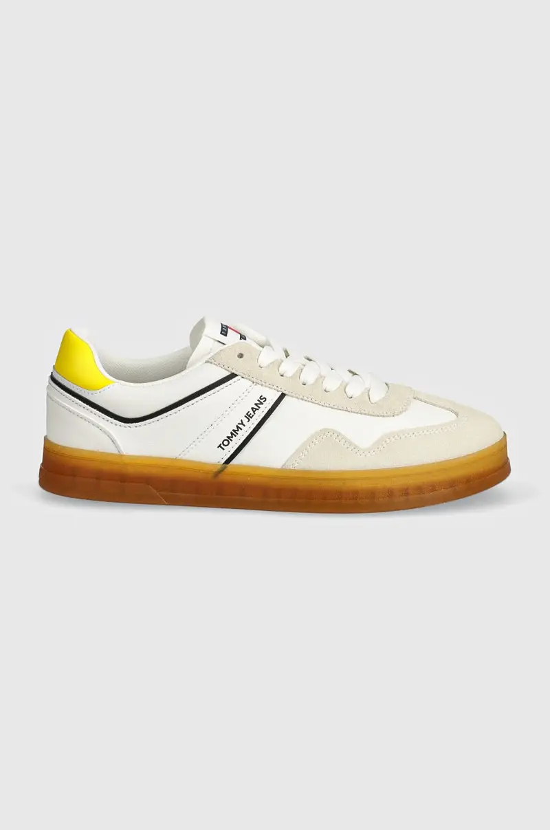 sneakers TJM LEATHER RETRO CUPSOLE colore bianco EM0EM01414 miniatura 2