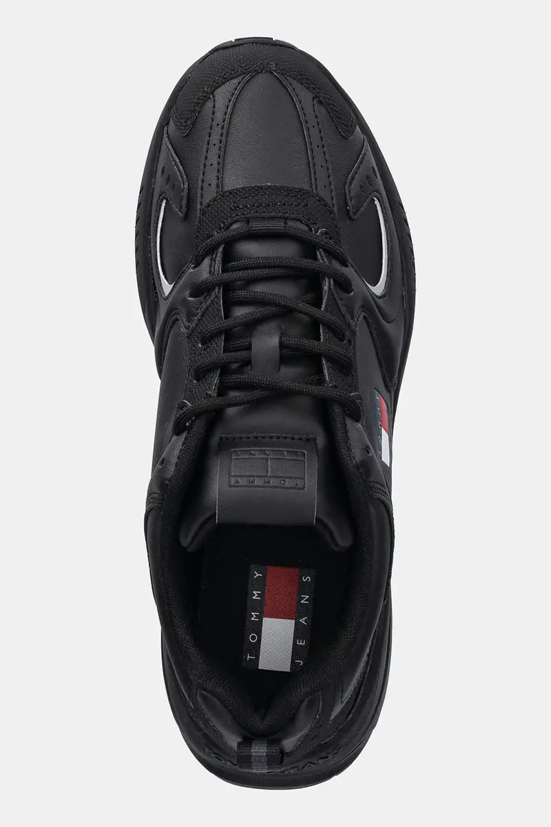 sneakers TJM RUNNER LEATHER uomo colore nero EM0EM01621 miniatura 4