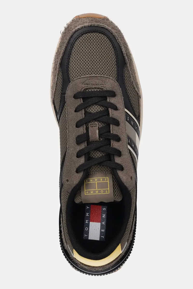 sneakers TJM TECHNICAL RUNNER ESS colore nero EM0EM01537 Verde miniatura 4