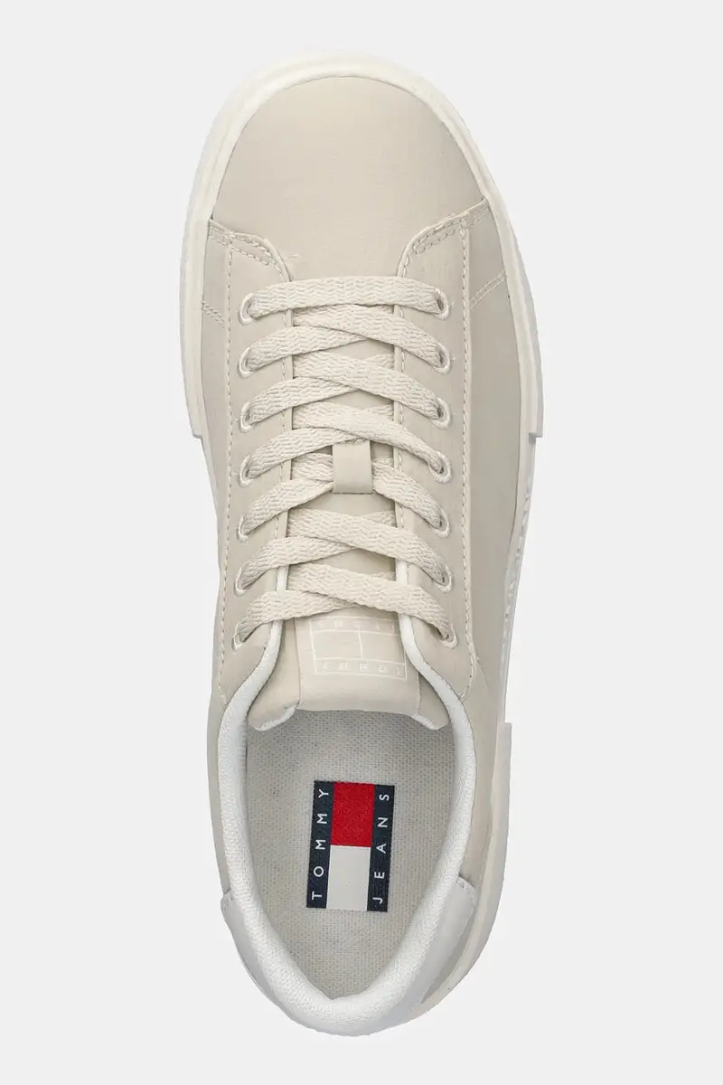 sneakers TJW FLATFORM SNEAKER donna colore beige EN0EN02819 miniatura 4