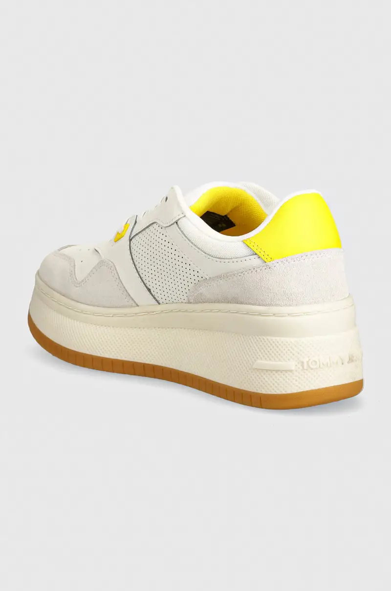 sneakers TJW RETRO BASKET FLATFORM MIX colore bianco EN0EN02654 miniatura 3