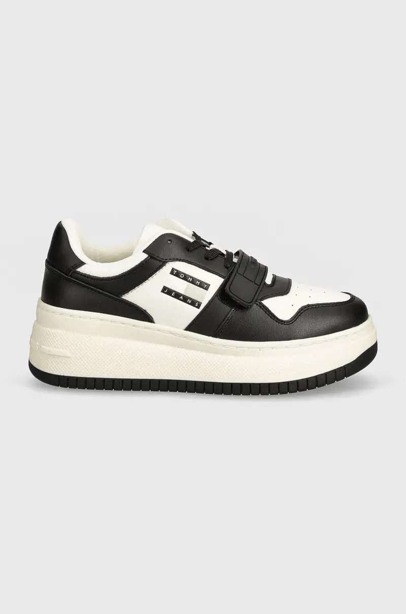 sneakers TJW RETRO BASKET FLATFORM VELCRO colore nero EN0EN02573 miniatura 2