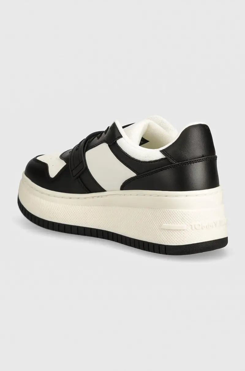 sneakers TJW RETRO BASKET FLATFORM VELCRO colore nero EN0EN02573 miniatura 3