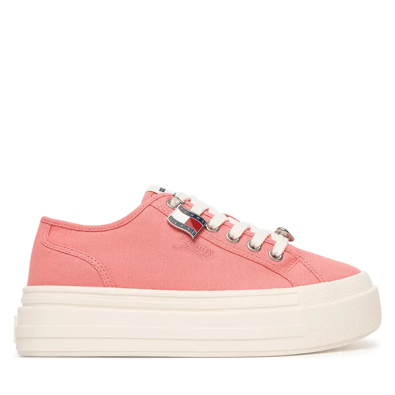 Sneakers Tommy Jeans Tjw Flatform Sneaker Charms EN0EN02959 Rosa