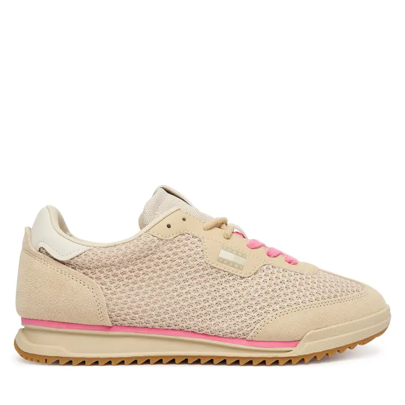 Sneakers Tommy Jeans Tjw Low Profile Runner Knit EN0EN02992 Beige