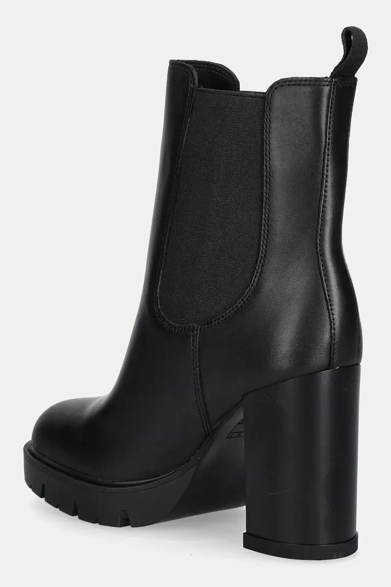 stivaletti alla caviglia in pelle TJW LEATHER HEEL BOOT donna colore nero EN0EN02831 miniatura 3