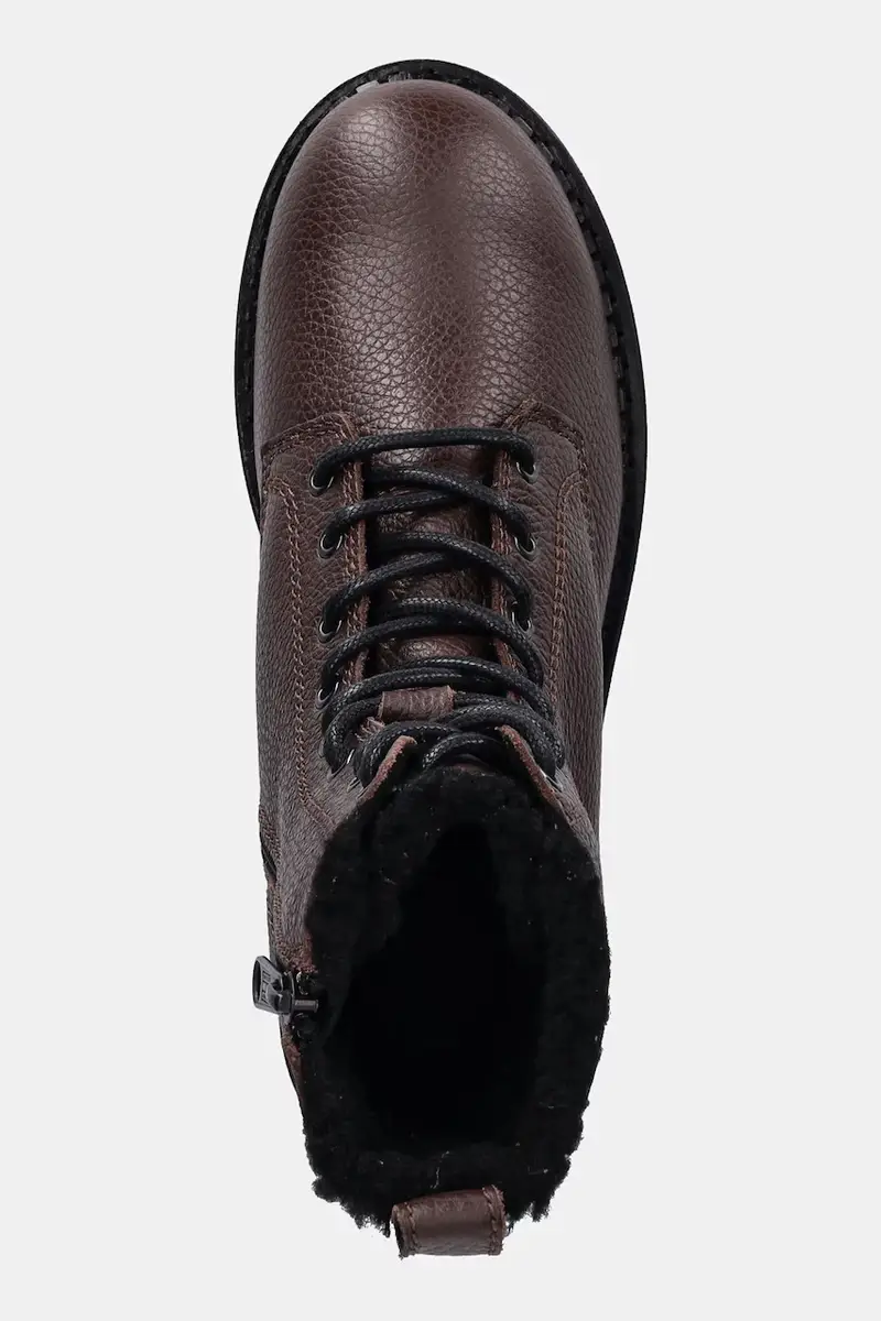 stivaletti alla caviglia in pelle TJW URBAN LACEUP BOOT WL donna colore marrone EN0EN02906 miniatura 4