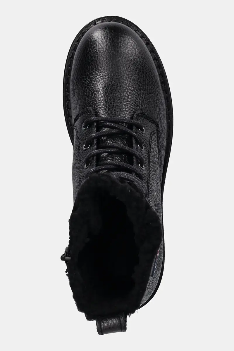 stivaletti alla caviglia in pelle TJW URBAN LACEUP BOOT WL donna colore nero EN0EN02906 miniatura 4