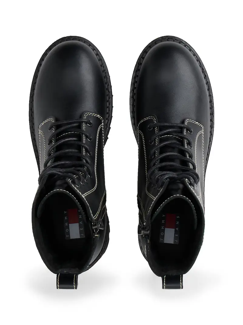 Stivaletto stringato navy / rosso acceso / nero / bianco miniatura 3