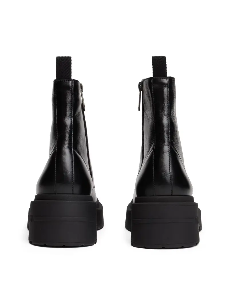 Stivaletto stringato nero miniatura 3