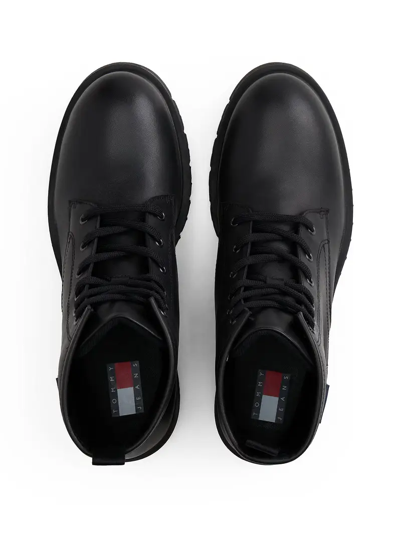 Stivaletto stringato nero miniatura 3