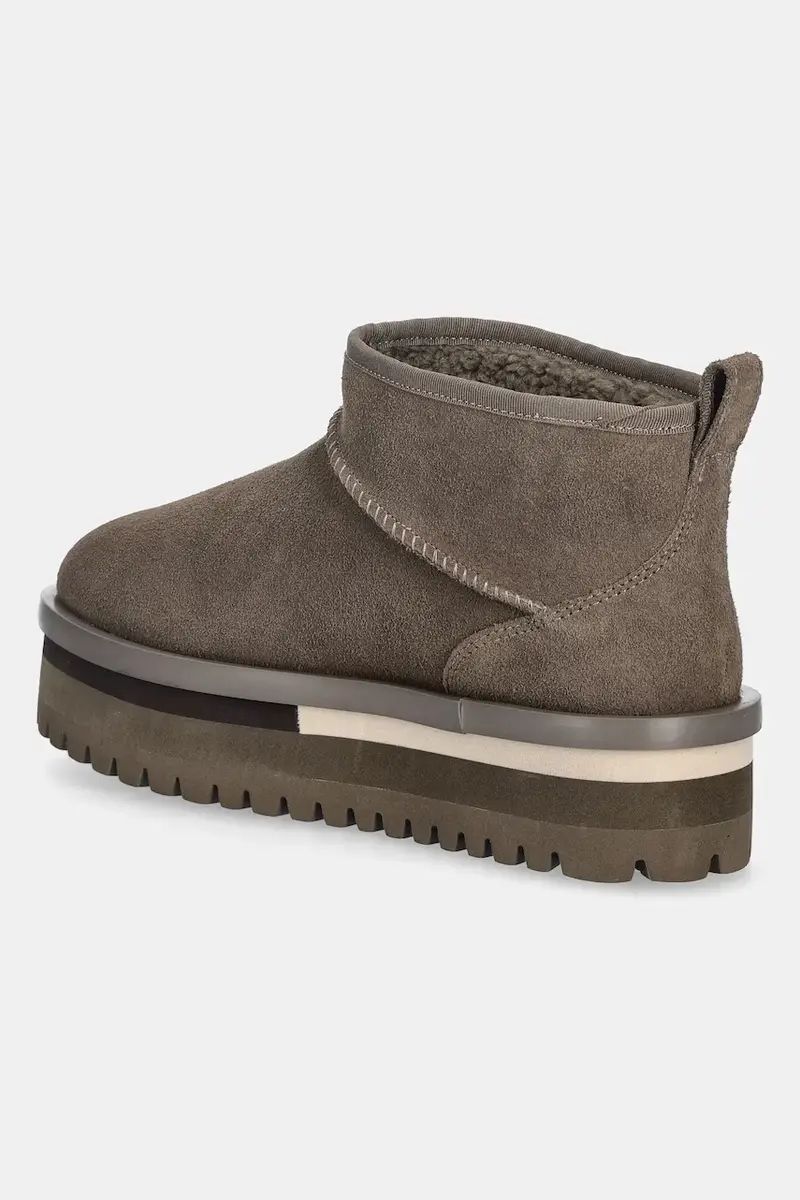 stivali da neve in camoscio TJW FLATFORM SNOW BOOT SUEDE colore verde EN0EN02841 miniatura 3