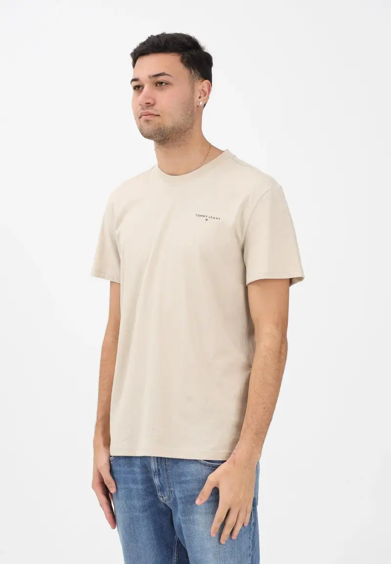 Tommy Jeans T-shirt Uomo Beige 3976737