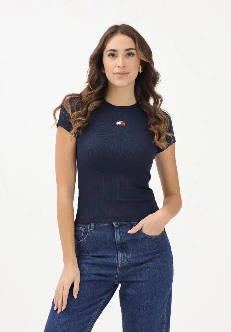 Tommy Jeans T-shirt Donna Blu 3964073 miniatura 2