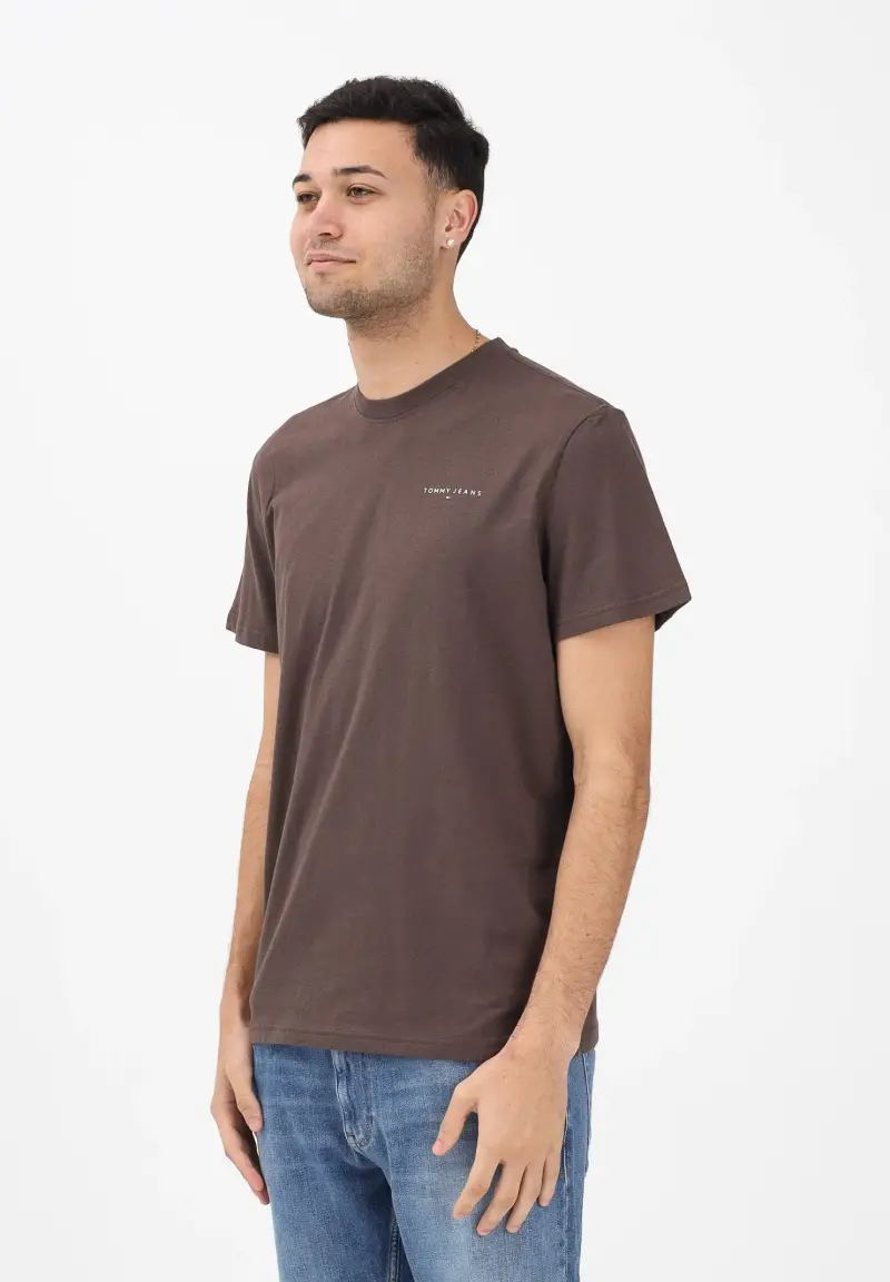 Tommy Jeans T-shirt Uomo Marrone 3982950