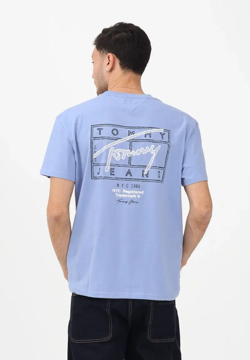 Tommy Jeans T-shirt Uomo Azzurro 3976744 miniatura 2