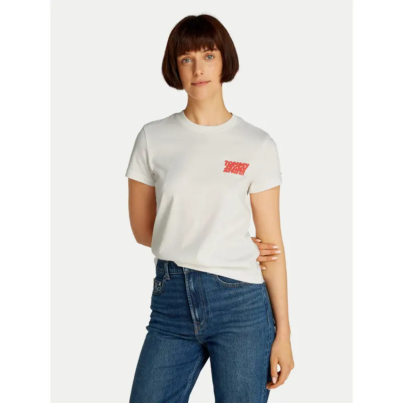 Tommy Jeans T-shirt Bianco 3345621