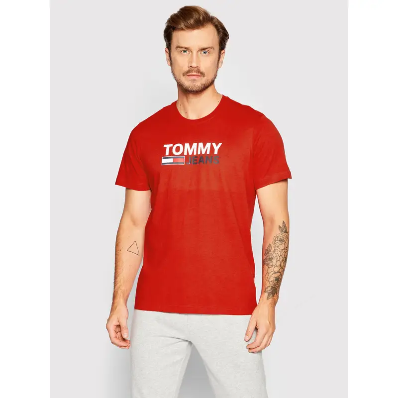 Tommy Jeans T-shirt Rosso 3201474