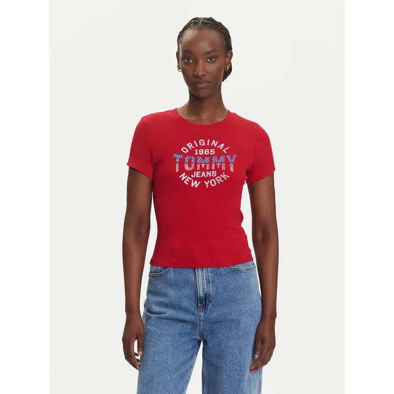 Tommy Jeans T-shirt Rosso 3221906