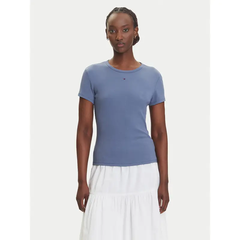 T-shirt Essential DW0DW17383 Blu Slim Fit