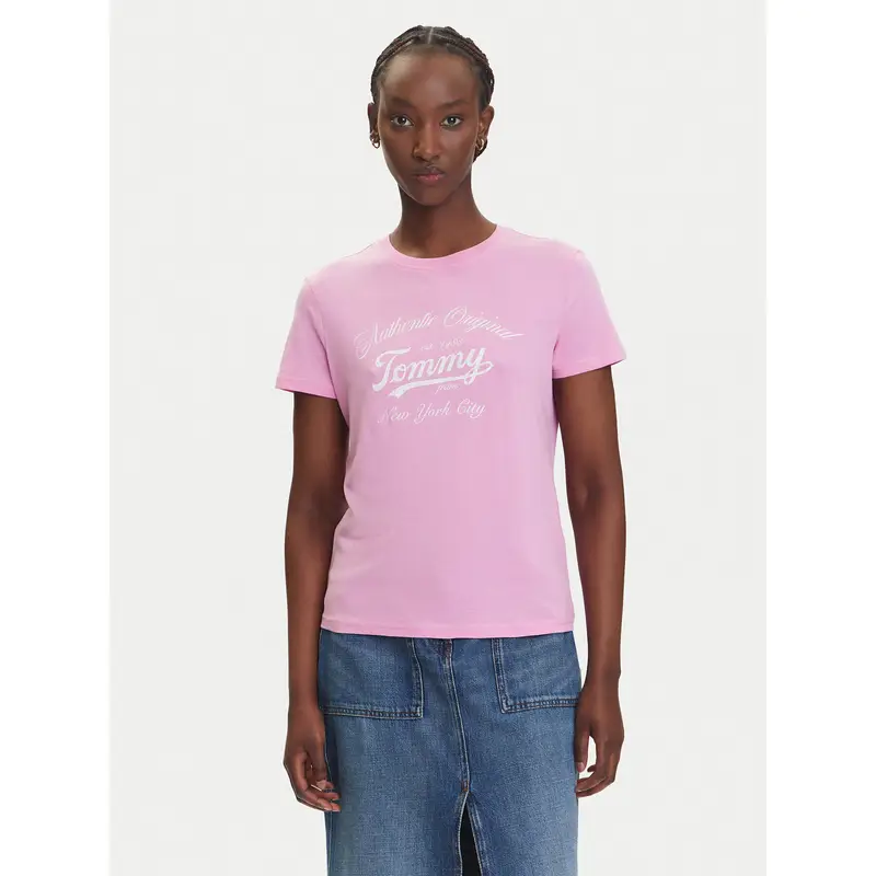 Tommy Jeans T-shirt Rosa 3221901