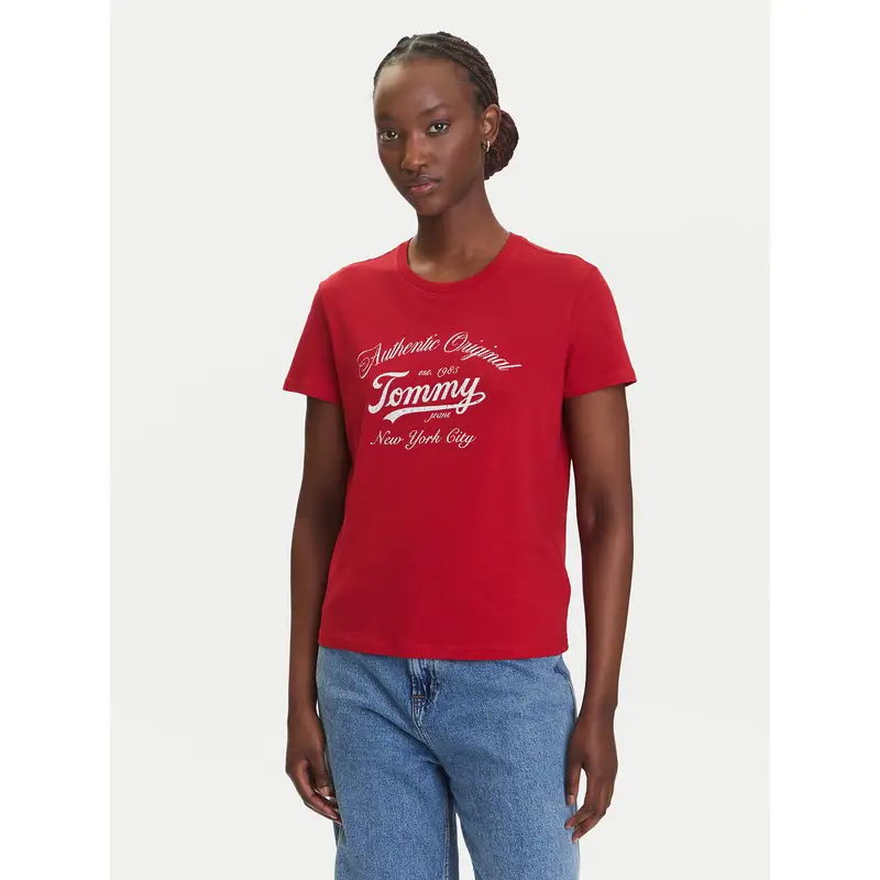 Tommy Jeans T-shirt Rosso 3221902