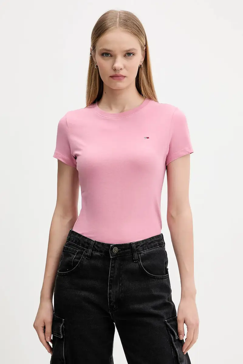 Tommy Jeans T-shirt Donna Rosa 3158229