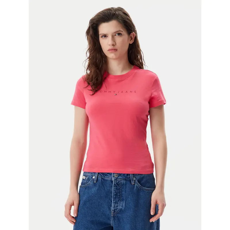 T-shirt Tonal Linear DW0DW20315 Rosa Slim Fit