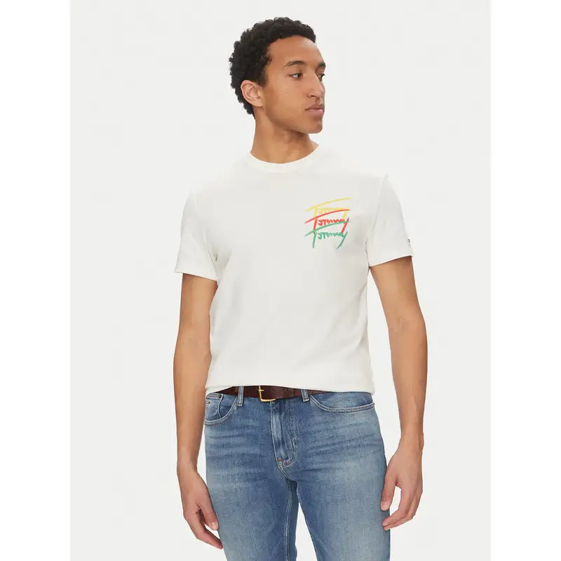 T-shirt Twisted Signature DM0DM20771 Bianco Regular Fit