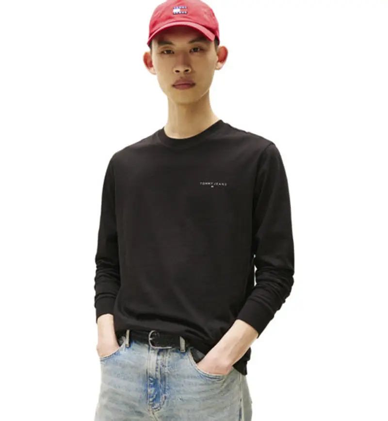 TJM Chest Linear LS M - maglia a maniche lunghe - uomo Black