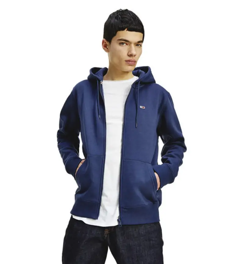 Tjm Reg. fleece zip - felpa con cappuccio - uomo Blue
