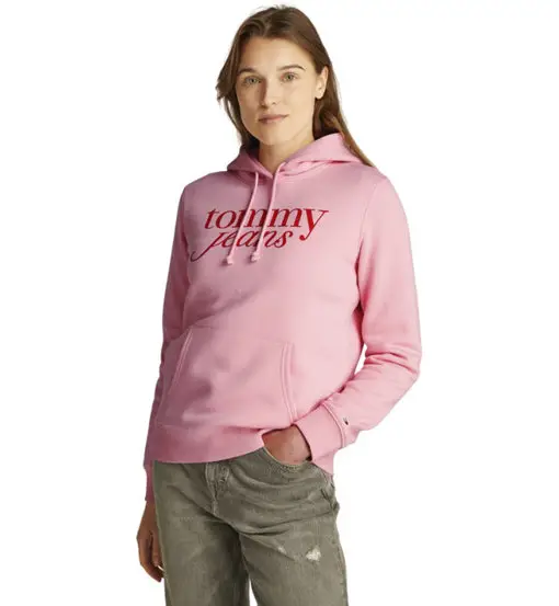 TJW Reg Essential - felpa con cappuccio - donna Pink