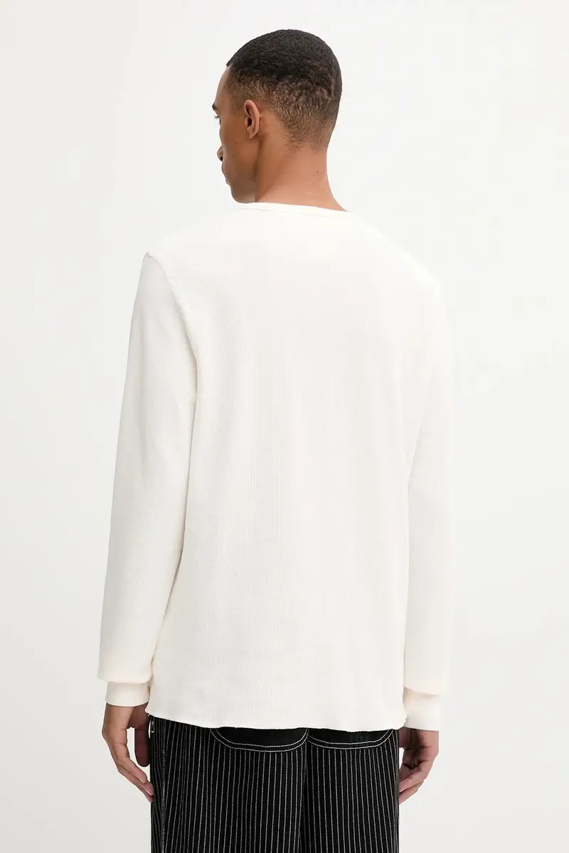 top a maniche lunghe in cotone colore beige DM0DM21812 miniatura 3