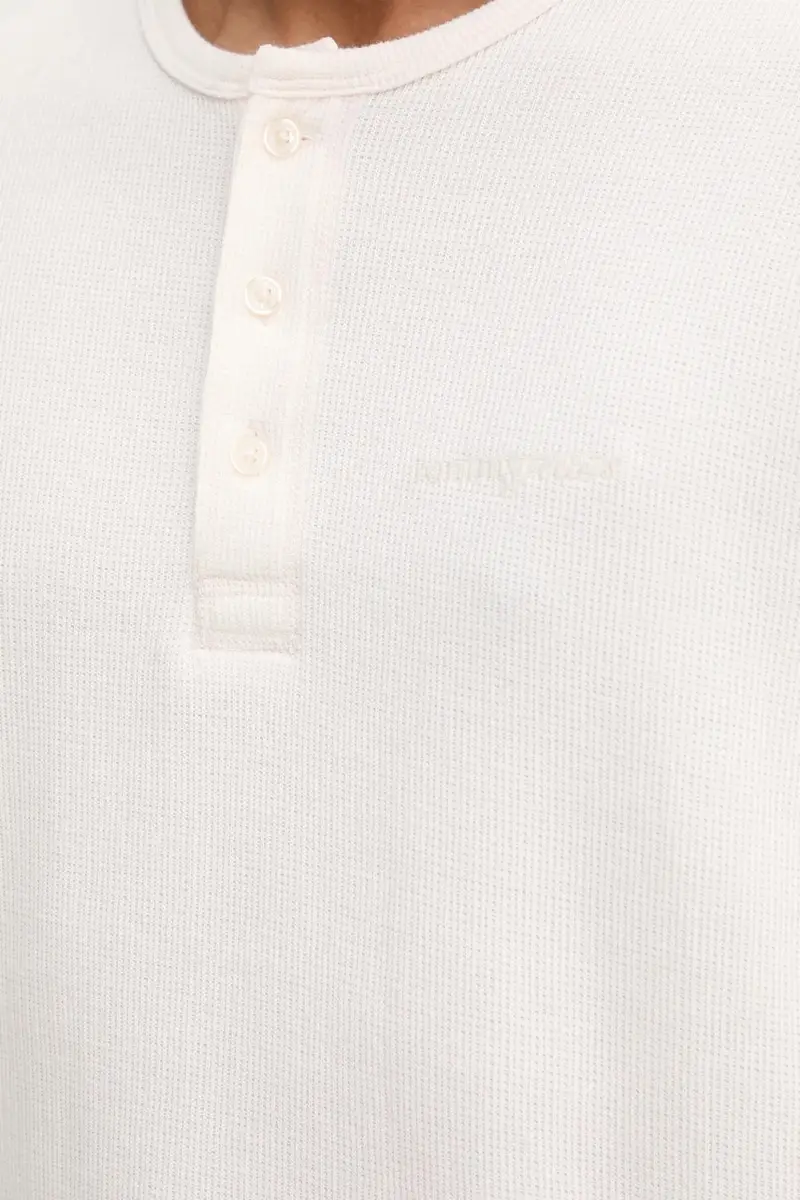 top a maniche lunghe in cotone colore beige DM0DM21812 miniatura 5