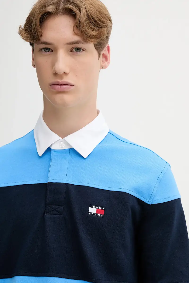 top a maniche lunghe in cotone colore blu DM0DM21665 miniatura 4