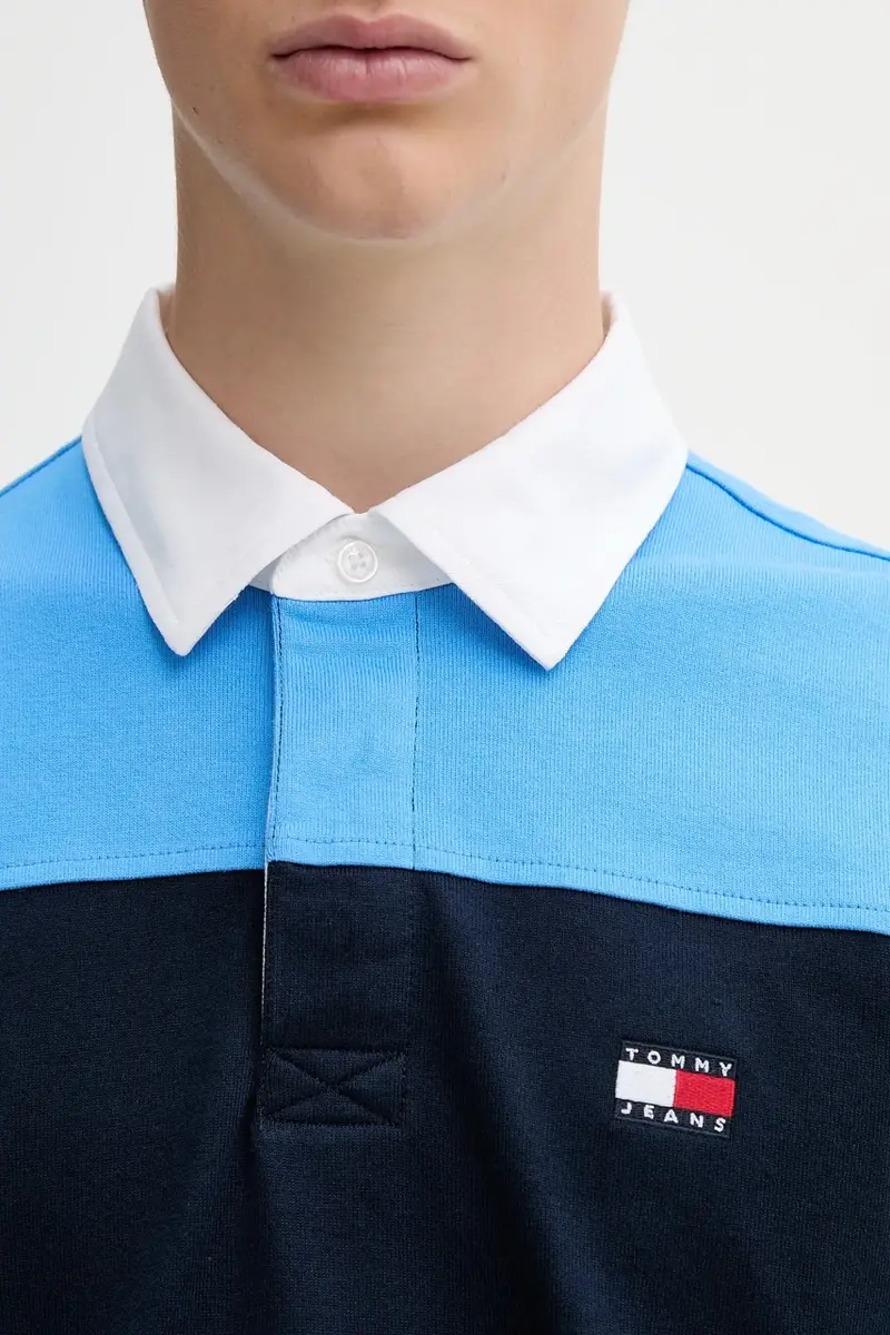 top a maniche lunghe in cotone colore blu DM0DM21665 miniatura 5