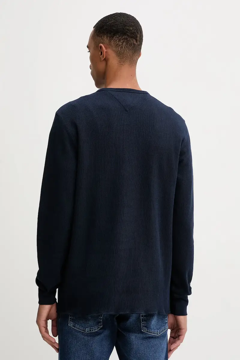 top a maniche lunghe in cotone colore blu navy DM0DM21812 miniatura 3