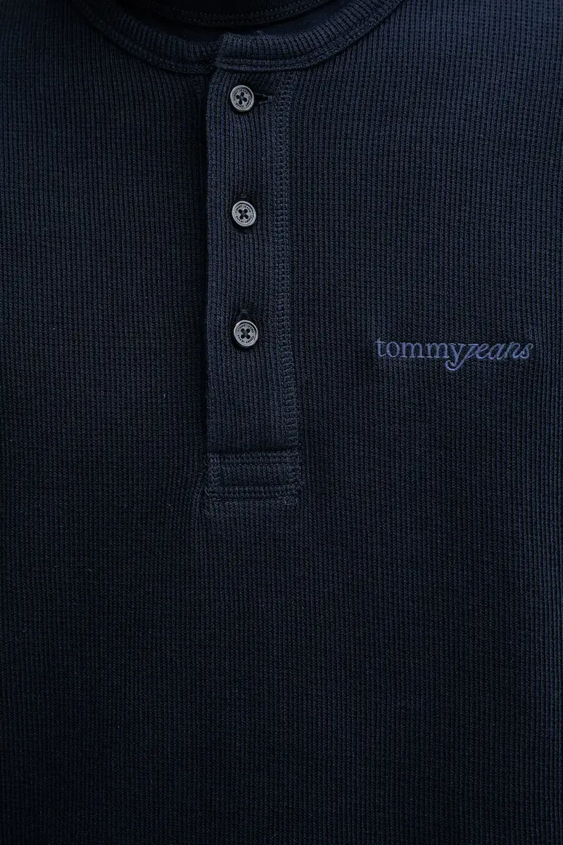 top a maniche lunghe in cotone colore blu navy DM0DM21812 miniatura 5