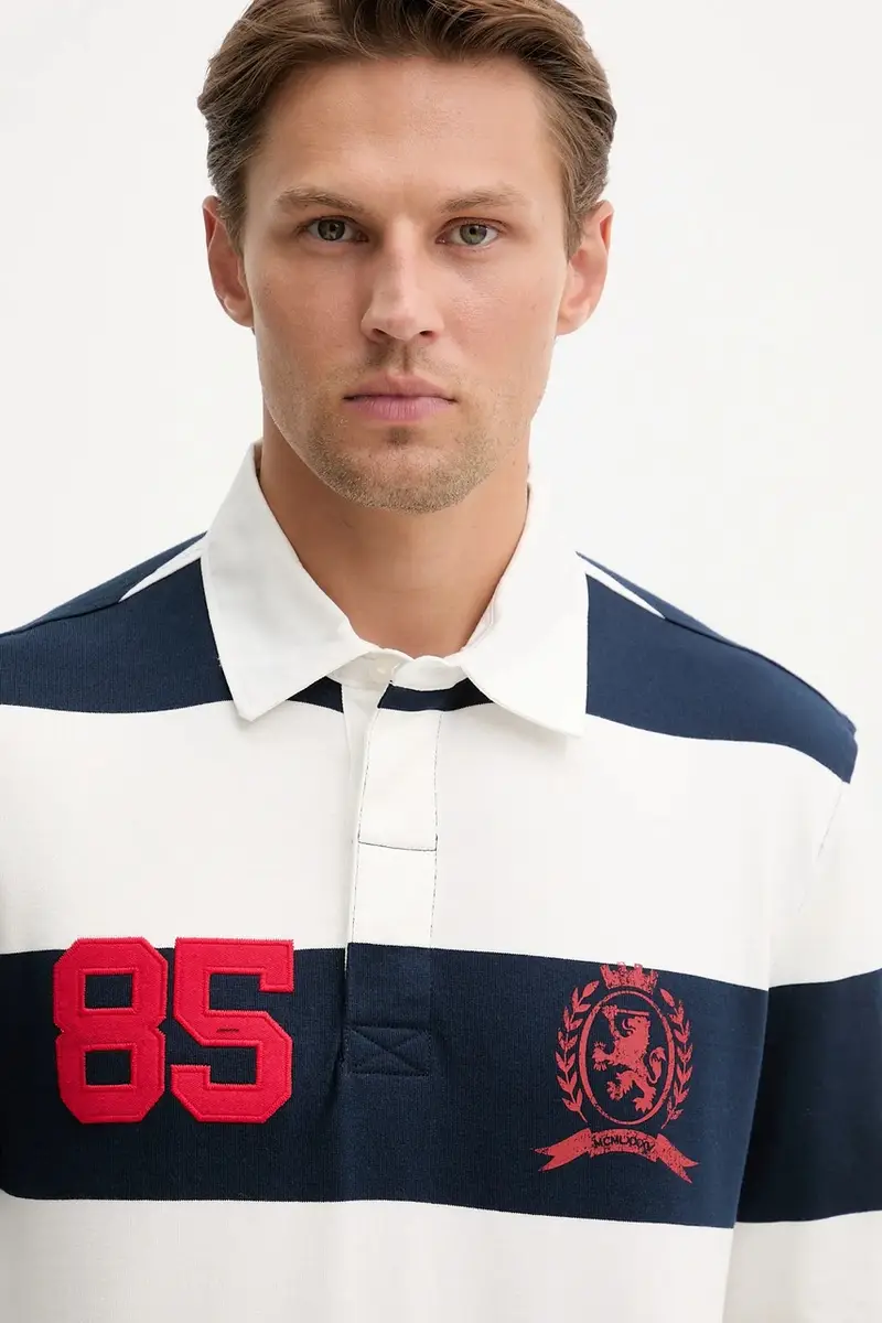 top a maniche lunghe in cotone colore blu navy DM0DM22074 miniatura 4